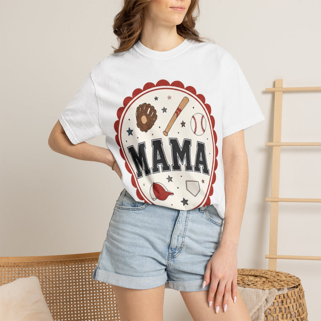 Mama Baseball T-Shirt — Retro Mom Softball Mom Tee