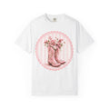 Pink Floral Cowboy Boots T-Shirt