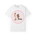 Mallard Duck Graphic T‑Shirt — Vintage Pink Circle Design