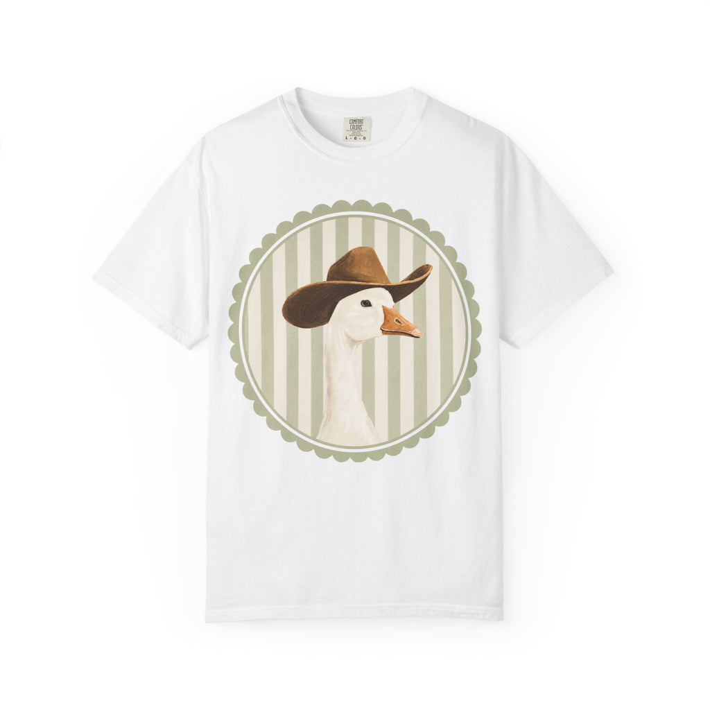Cowboy Goose T-Shirt — Vintage Farm Animal Graphic Tee