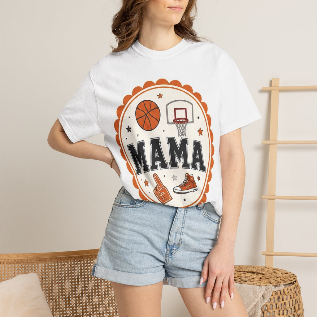 Mama Basketball T-Shirt — Retro Mom Basketball Tee