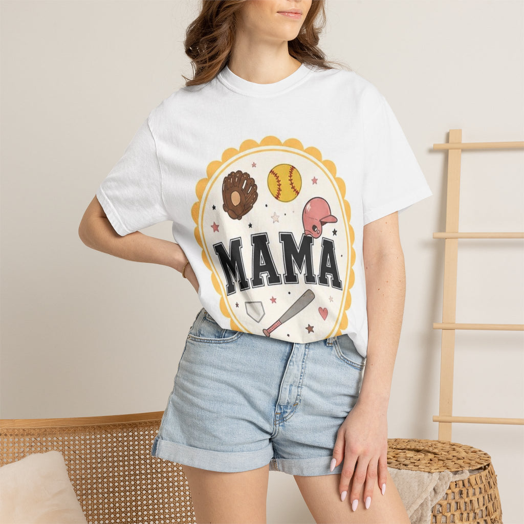 Mama Softball Mom T-Shirt — Cute Baseball Mom Graphic Tee