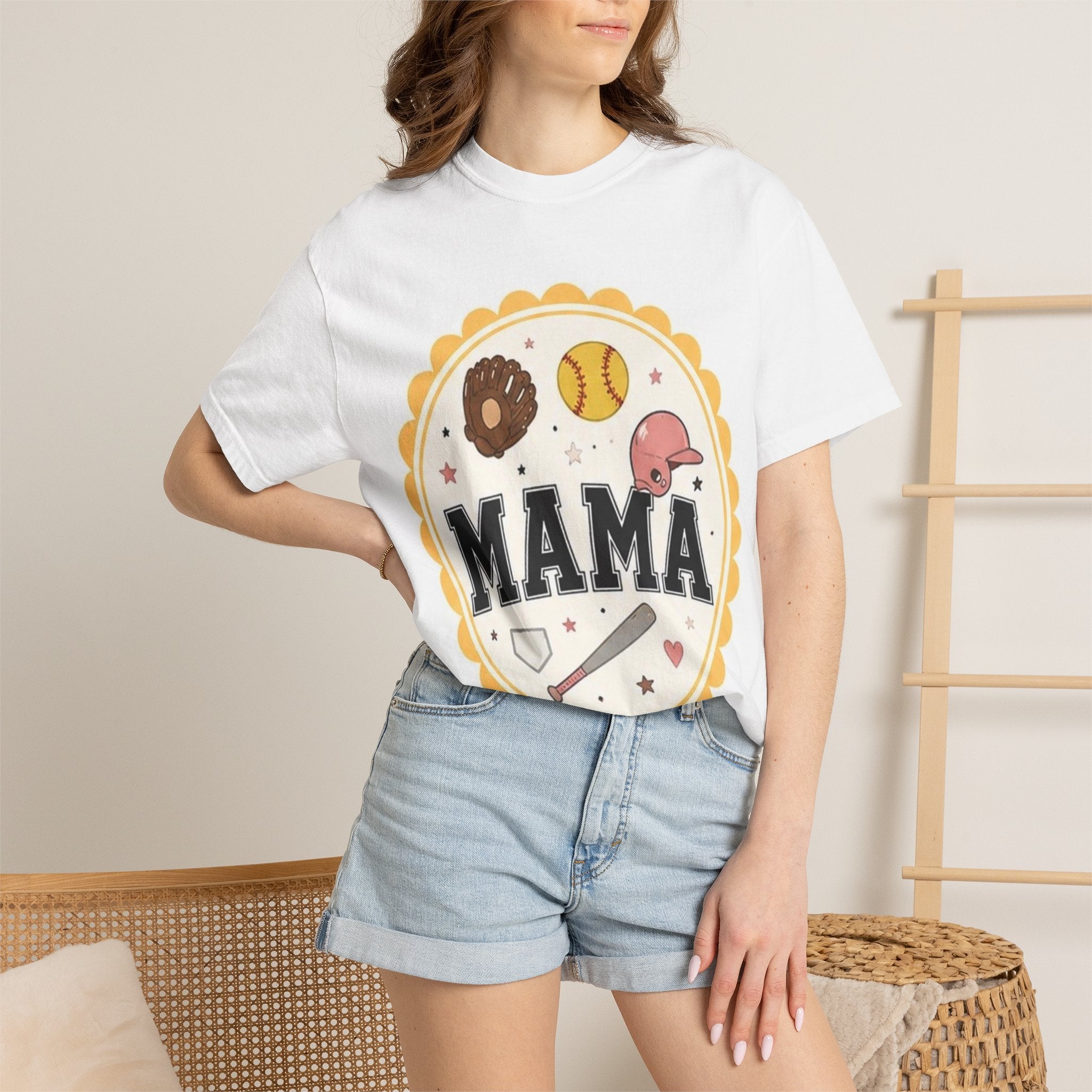 Mama Softball Mom T-Shirt — Cute Baseball Mom Graphic Tee
