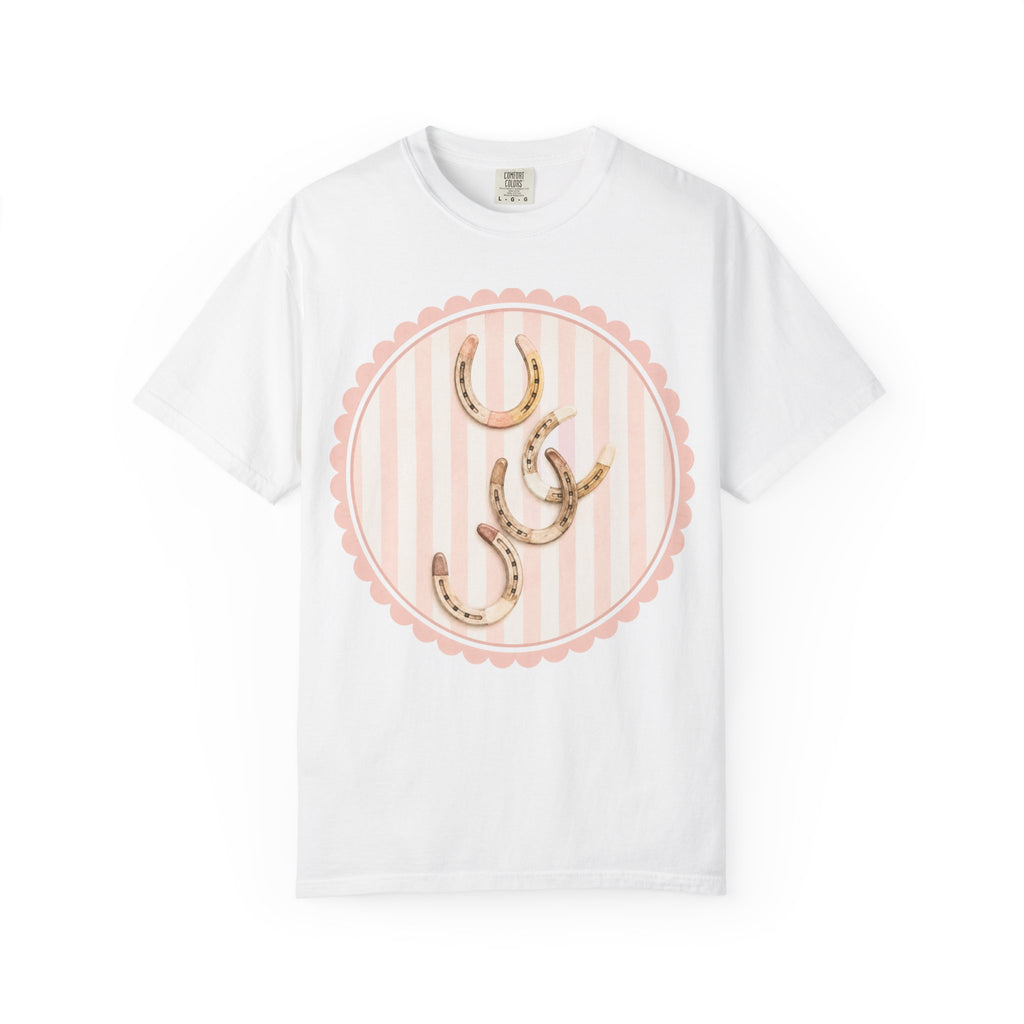 Horseshoe Trio Tee — Lucky Pastel Western Graphic T-Shirt