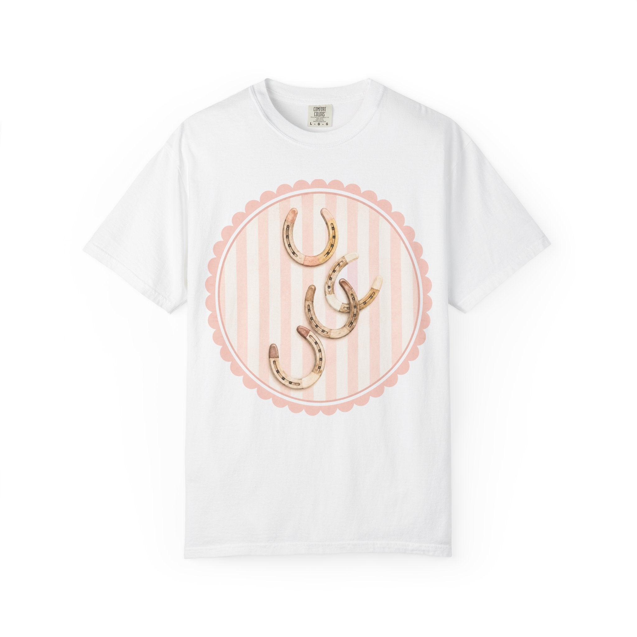 Horseshoe Trio Tee — Lucky Pastel Western Graphic T-Shirt