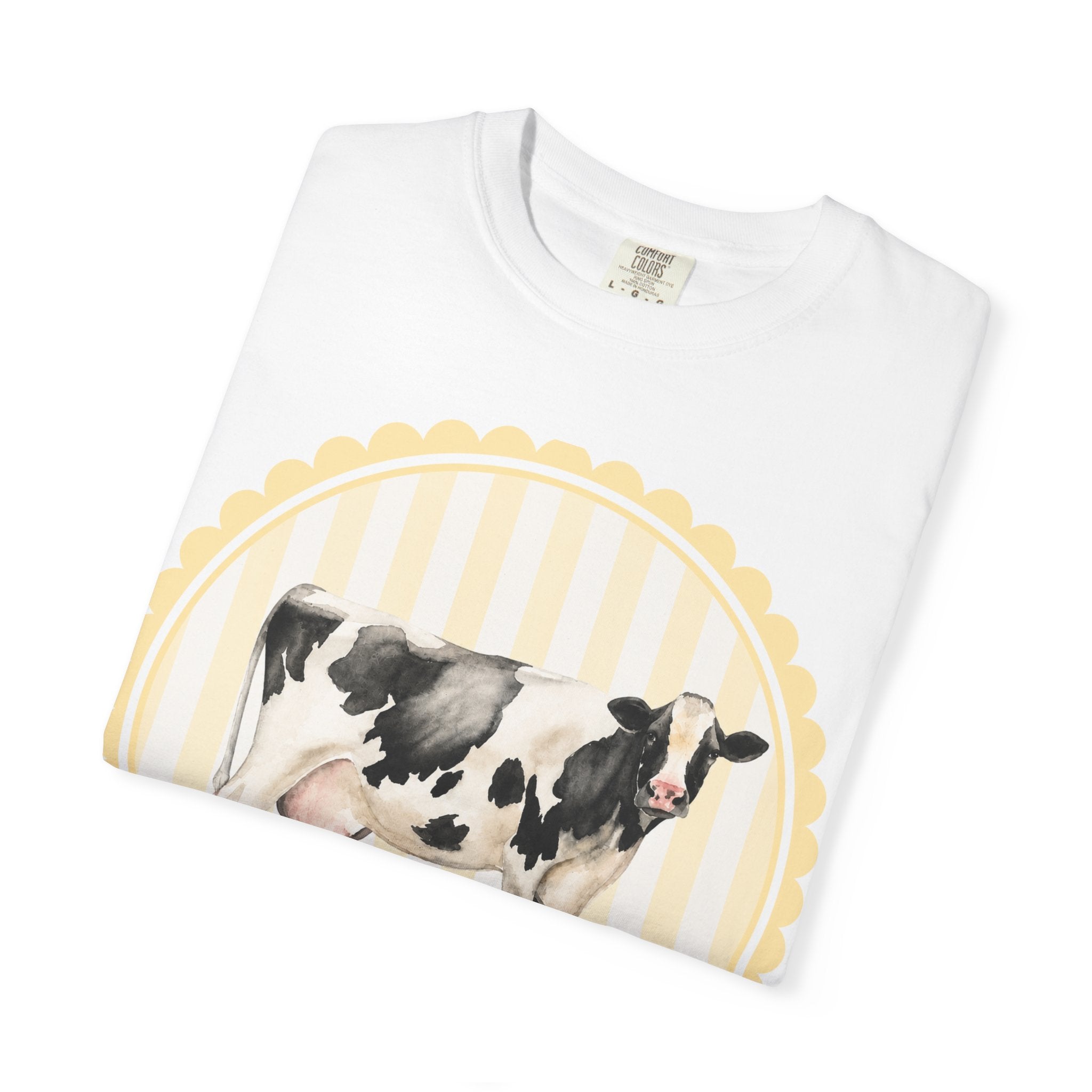 Cow Graphic T-Shirt — Vintage Farmhouse Dairy Design