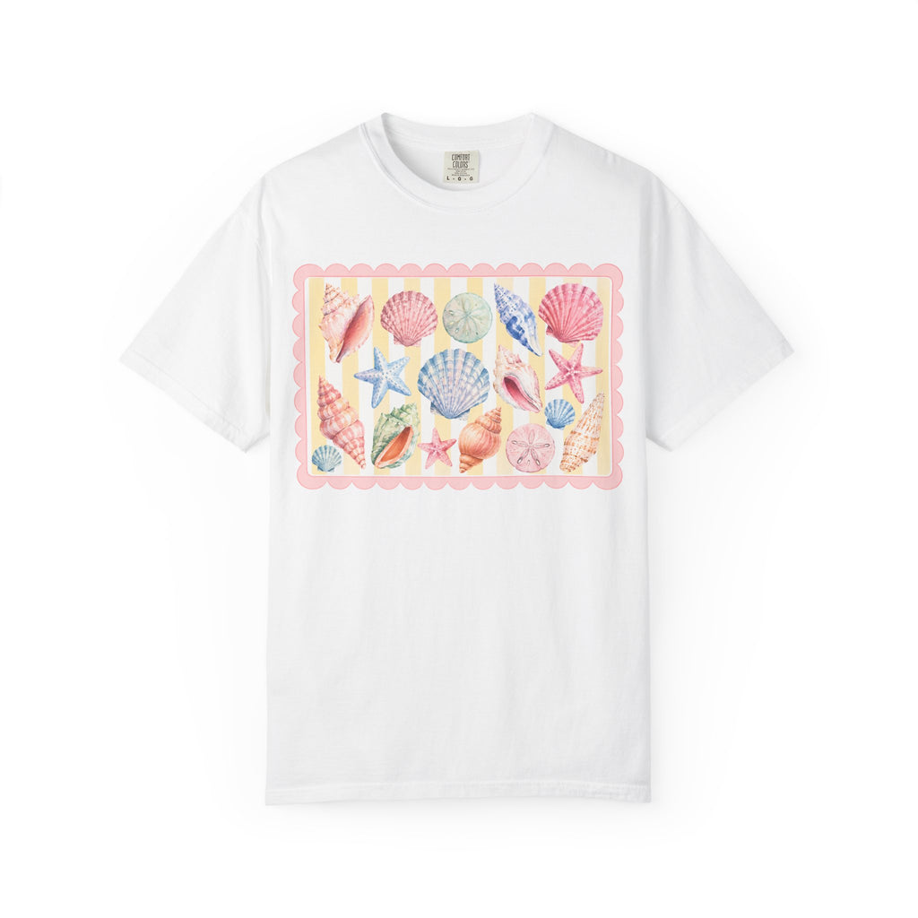 Seashell Watercolor Tee – Pastel Beach Shells T-Shirt